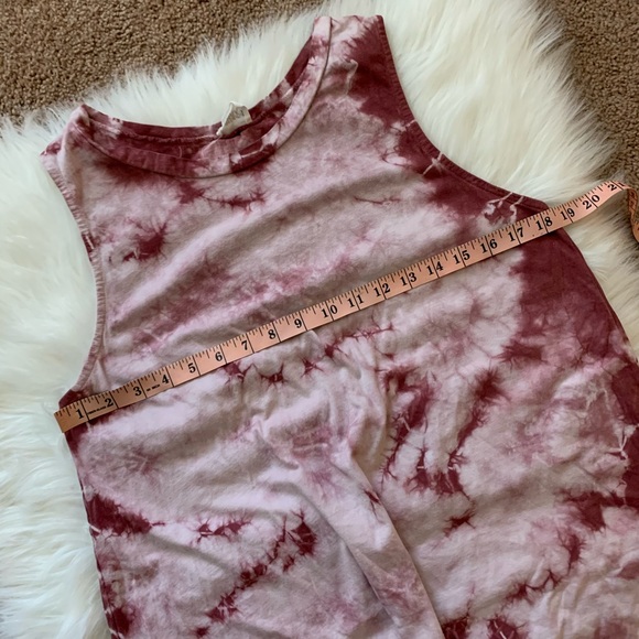 Pink tie dye asymmetrical tunic or mini dress - Picture 6 of 8